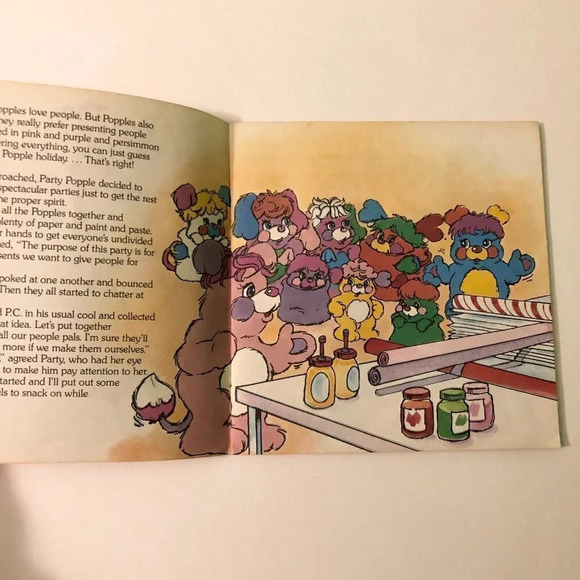 Vintage 1986 The Popples Nutcracker Christmas Read Along Book Only No Record - Picture 8 of 15